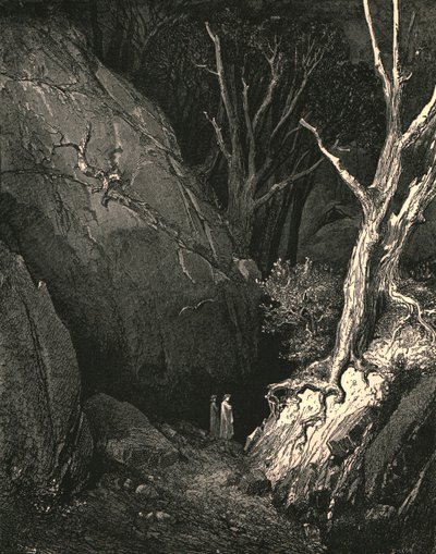 Avanzó, yo seguí sus pasos de cerca, c1890 de Gustave Dore