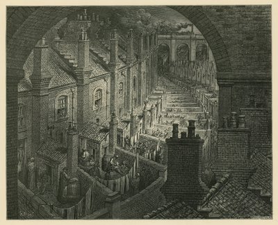 Sobre Londres en tren de Gustave Dore