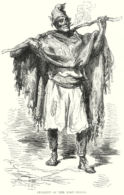 Campesino de la costa este (grabado) de Gustave Dore