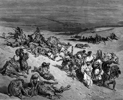 Peste, una de las Siete Plagas de Egipto, 1866 de Gustave Dore