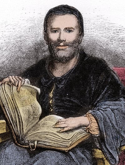 Retrato de Rabelais - ilustración de 