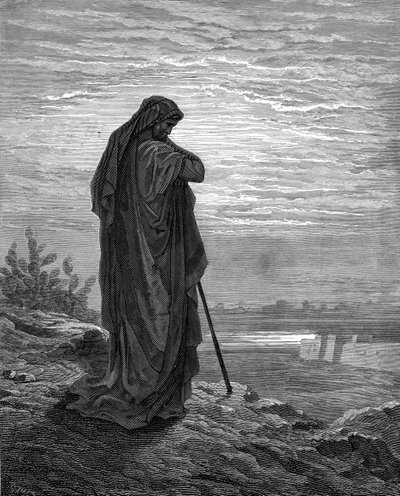Profeta Amós, grabado por Gustave Doré - Biblia de Gustave Dore