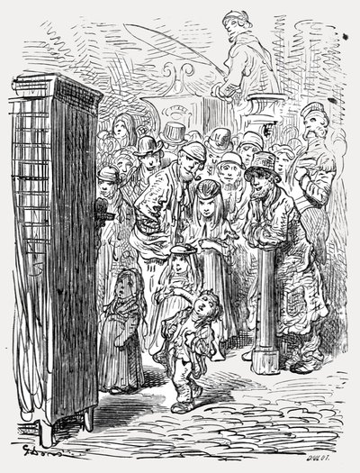 Punch y Judy, 1872 de Gustave Dore