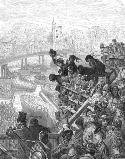 Puente de Putney - El regreso, 1872 de Gustave Dore