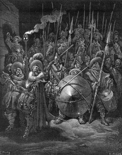 Sancho y los caballeros, de 