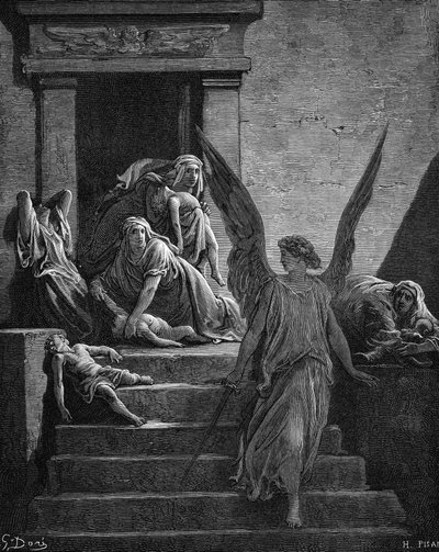 Las siete plagas de Egipto, 1866 de Gustave Dore