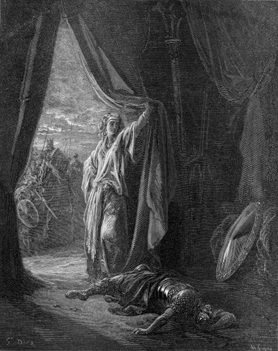 Sísara asesinado por Jael de Gustave Dore