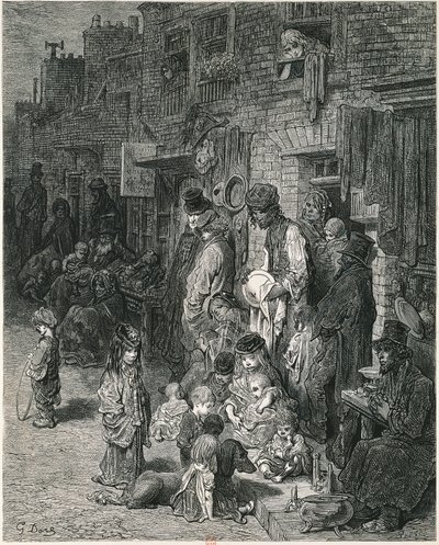 Barrios bajos de Londres de Gustave Dore