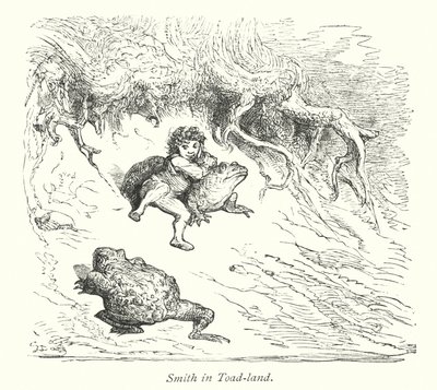 Smith en la tierra de los sapos (grabado) de Gustave Dore