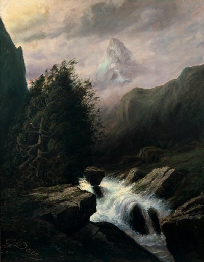 Tormenta en el Monte Cervino, siglo XIX de Gustave Dore