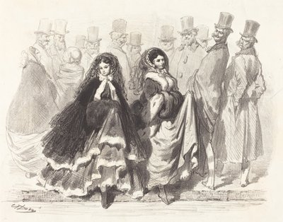 Escena de calle de Gustave Dore