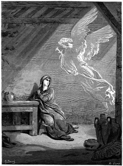 La Anunciación de Gustave Dore