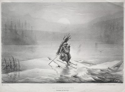 El hielo rompiéndose, Recuerdo de Noruega de Gustave Dore