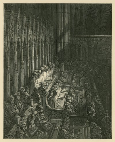 El Coro de la Abadía de Westminster de Gustave Dore