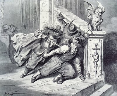 La muerte de Barba Azul, ilustración para 
