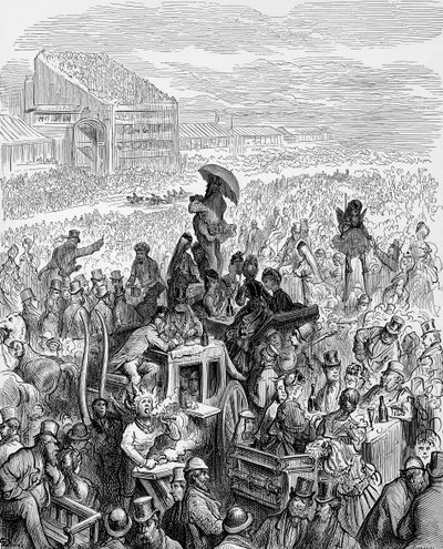 El Derby - En el almuerzo por Gustave Doré de Gustave Dore