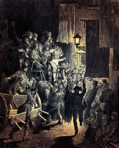 El Derby - Regresando a casa de Gustave Dore