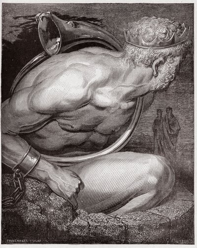 La Divina Comedia, Infierno, Canto 31: Nimrod de los gigantes - Ilustración de Gustave Doré de Gustave Dore