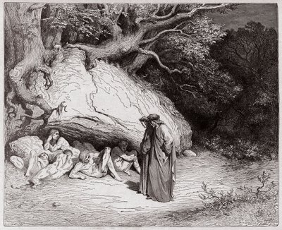 La Divina Comedia, Infierno, Canto 4: Las almas inocentes en el Limbo - Ilustración de Gustave Doré de Gustave Dore
