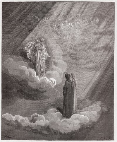 La Divina Comedia, Paraíso, Canto 16: El alma de Cacciaguida habla de Florencia - por Dante Alighieri (1265-1321) - Ilustración de Gustave Doré (1832-1883). de Gustave Dore
