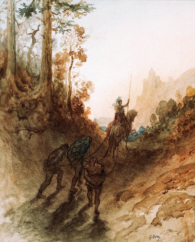 Los gigantes son capturados, c. 1869-83 de Gustave Dore