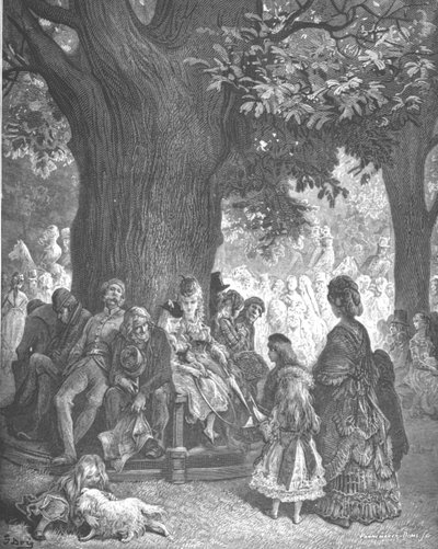 El gran árbol - Kensington Gardens, 1872 de Gustave Dore