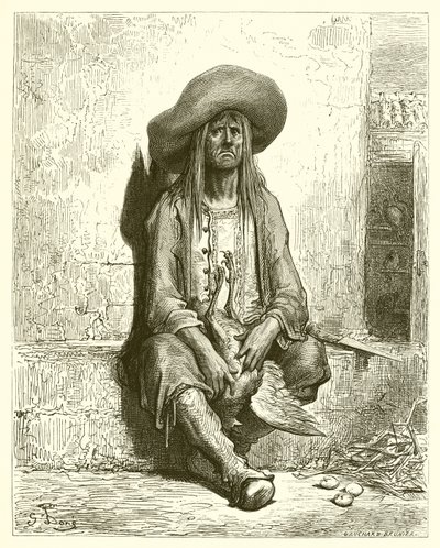 La gallina de los huevos de oro (La Fontaine) de Gustave Dore