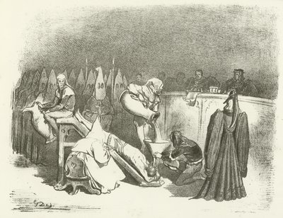 La Inquisición - Tortura por agua (grabado) de Gustave Dore