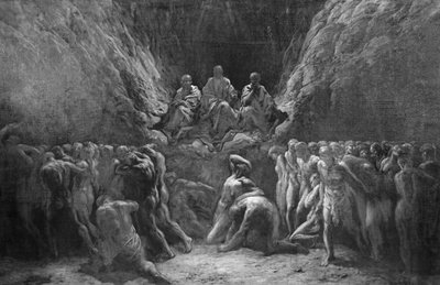 El Juicio Final, también conocido como Los Tres Jueces del Infierno, Minos, Hades y Radamantis de Gustave Dore