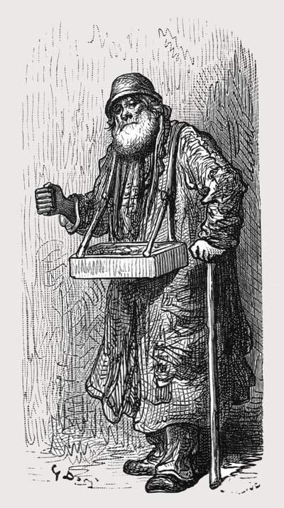 El vendedor de fósforos, 1872 de Gustave Dore