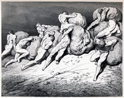 Los acumuladores y derrochadores, 1857 de Gustave Dore