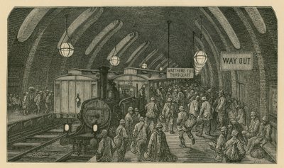 El tren de los trabajadores de Gustave Dore