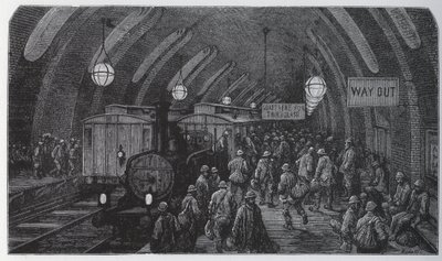 El tren de los obreros de Gustave Dore