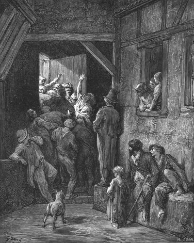 ¡Échalo fuera! - Ratcliff de Gustave Dore