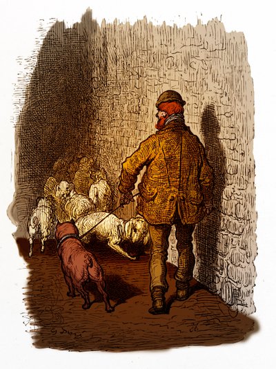 Muelles de Londres victoriano grabado por Gustave Doré de Gustave Dore