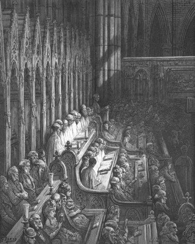 Abadía de Westminster - El Coro de Gustave Dore