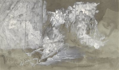 Nube en la que flotan las figuras de Gustave Dore
