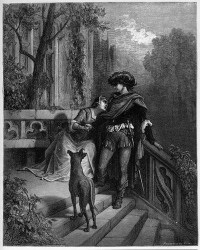 Los dos palomos - de "Fábulas" de Jean de La Fontaine de Gustave Dore