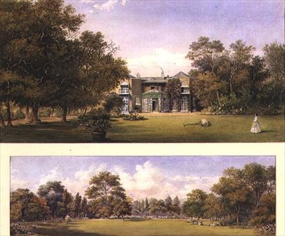 Dos vistas de Old Grove House, Middlesex de Gustave Ellinthorpe Sintzenich