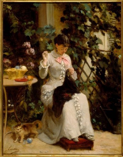 La joven costurera de Gustave Francois Lasellaz