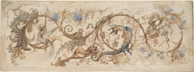 Alegoría de los vicios, 1840-98 de Gustave Gustave Moreau,Moreau