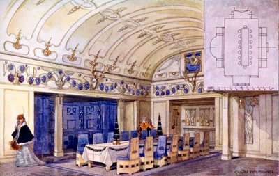 Comedor Alemán, principios del siglo XX de Gustave Halmhuber
