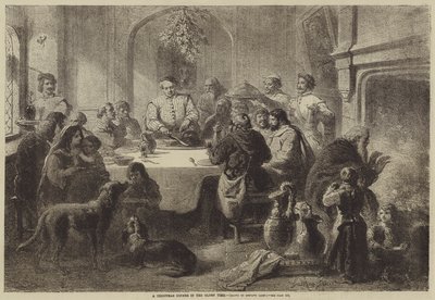 Una Cena de Navidad en los Tiempos Antiguos de Gustave Janet