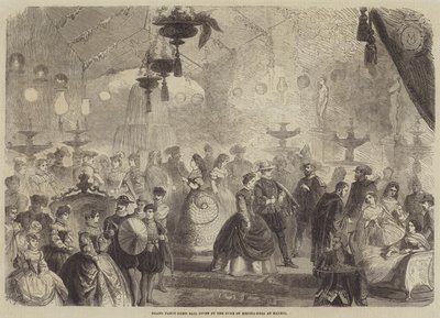 Gran baile de disfraces dado por el Duque de Medina-Coeli en Madrid de Gustave Janet