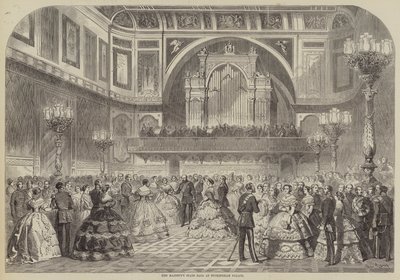 El baile de estado de Su Majestad en el Palacio de Buckingham de Gustave Janet