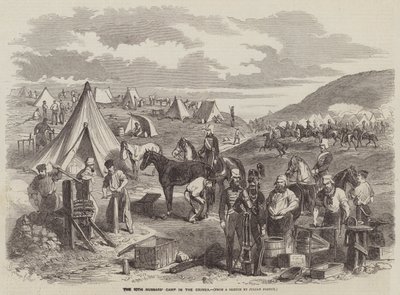 El campamento de los 10º Húsares en Crimea de Gustave Janet