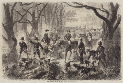 La caza imperial en el bosque de Compiegne de Gustave Janet