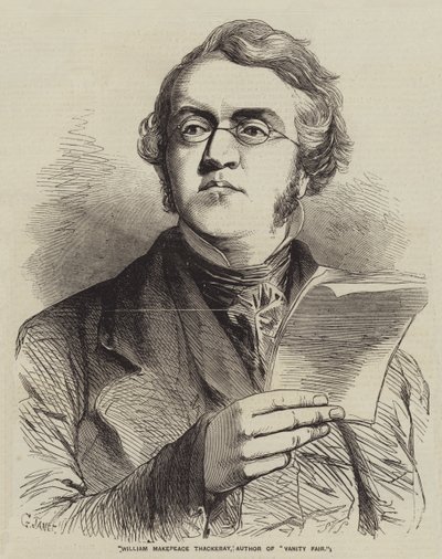 William Makepeace Thackeray, autor de Vanity Fair de Gustave Janet