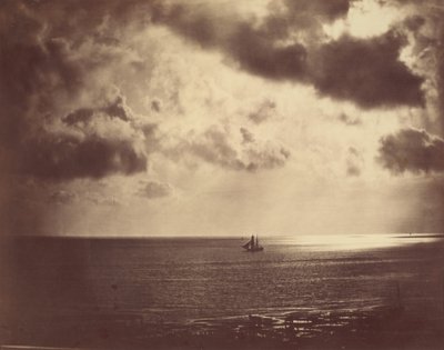 Bergantín en el agua de Gustave Le Gray