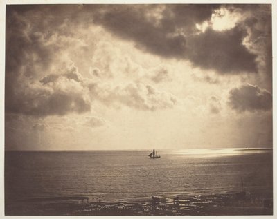 Bergantín en el agua de Gustave Le Gray